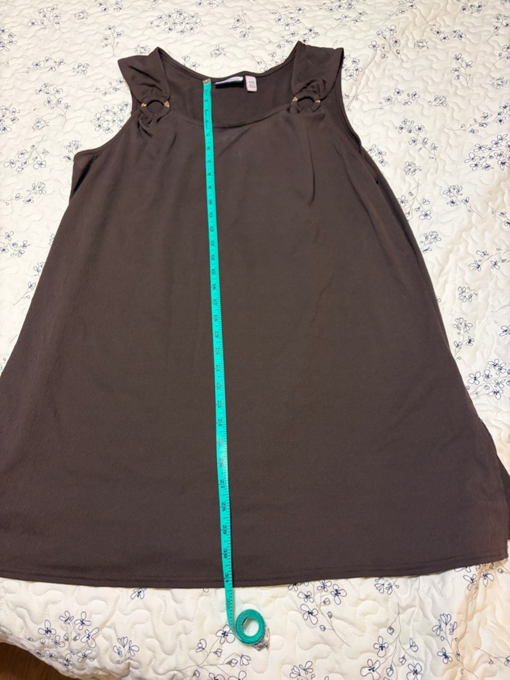croft & barrow Brown Sleeveless Swim Coverup